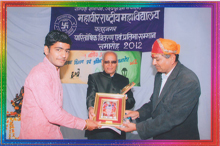Shri. Pushker Lal Ji Dangi,MLA Mavli,Honering College Student Union President at Annual Function